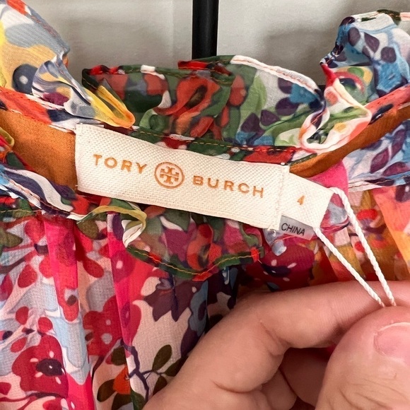 NWT Tory Burch Runway Collection Shasta Floral Dress Sz 4 - Picture 11 of 16